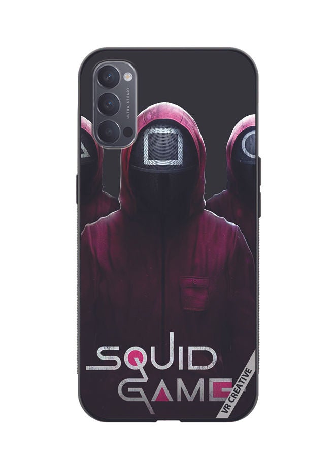VR CREATIVE Protective Case Cover For Oppo Reno4 Pro 5G Squid Game Design Multicolour - Image 1