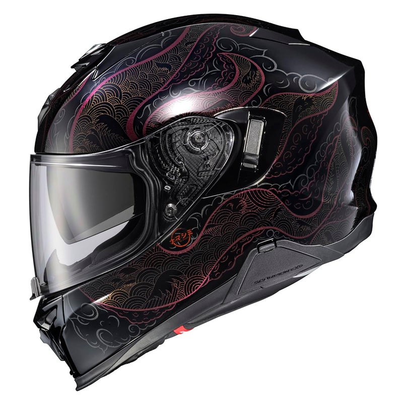 ScorpionEXO T520 Full Face Touring Motorcycle Helmet with Bluetooth Ready Speaker Pockets DOT ECE Approved NamaShimi BlackChameleon Medium - Image 2