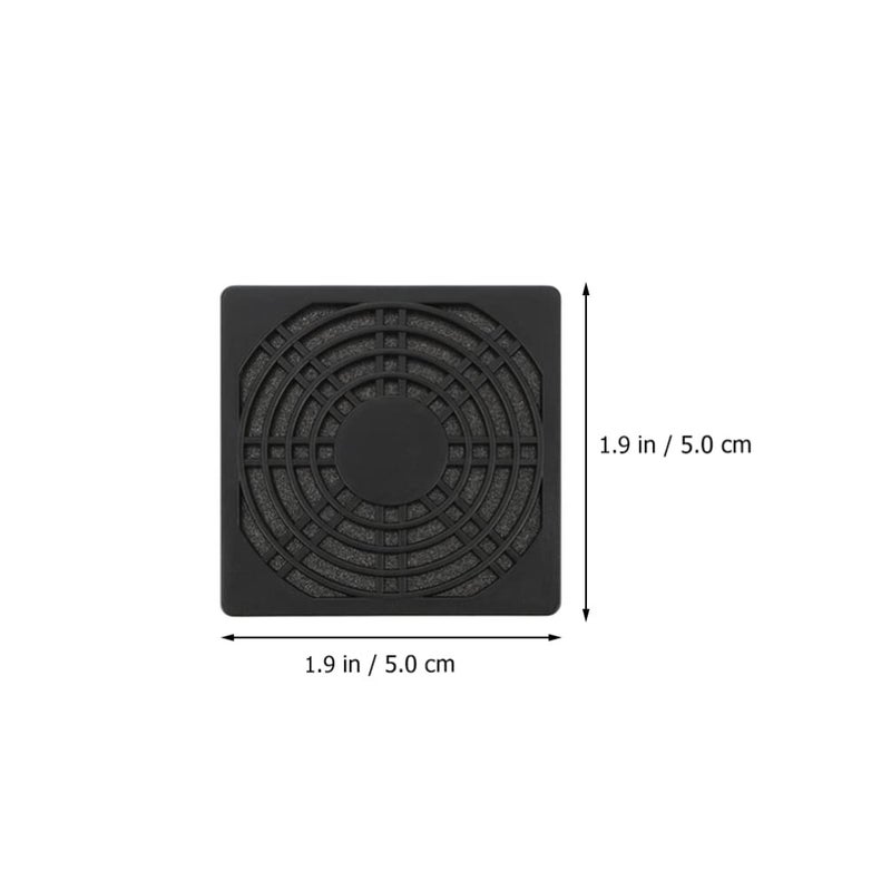 5X5X0 5CM 10 قطعة غطاء شبكي لمروحة الكمبيوتر شبكة حالة مبرد ABS هيكل - Image 5
