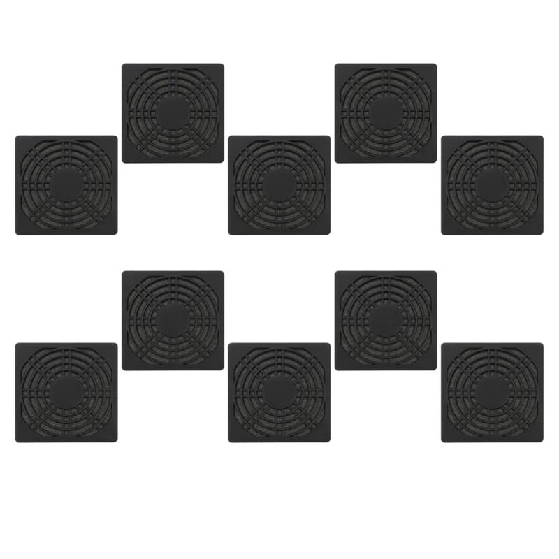 5X5X0 5CM 10 قطعة غطاء شبكي لمروحة الكمبيوتر شبكة حالة مبرد ABS هيكل - Image 2