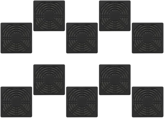 5X5X0 5CM 10 قطعة غطاء شبكي لمروحة الكمبيوتر شبكة حالة مبرد ABS هيكل - Image 1