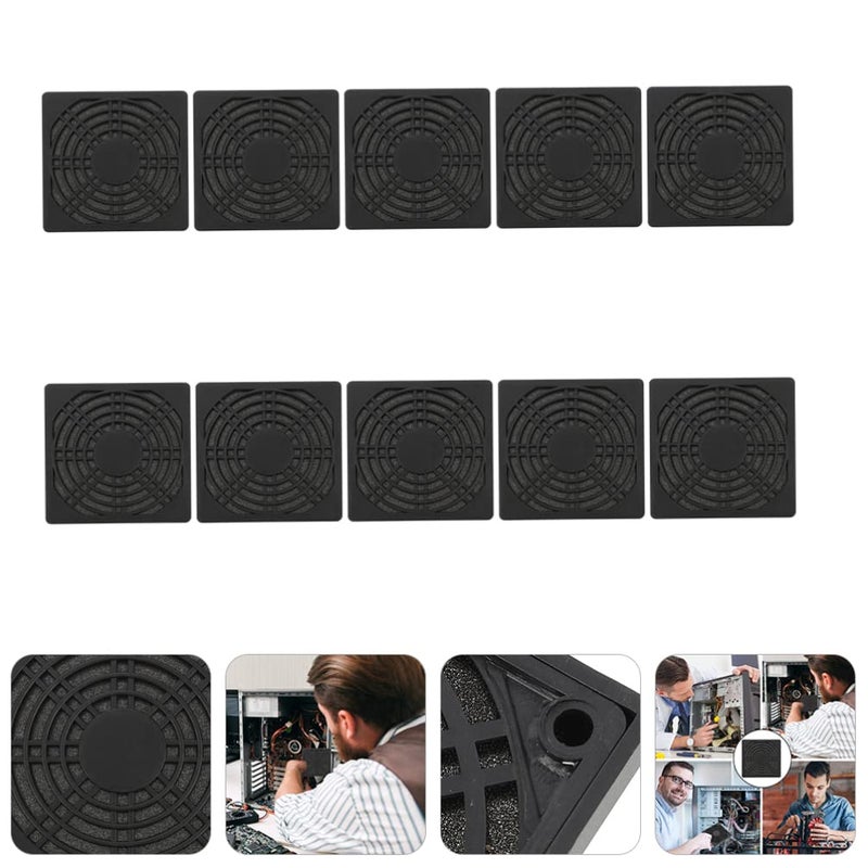 5X5X0 5CM 10 قطعة غطاء شبكي لمروحة الكمبيوتر شبكة حالة مبرد ABS هيكل - Image 4