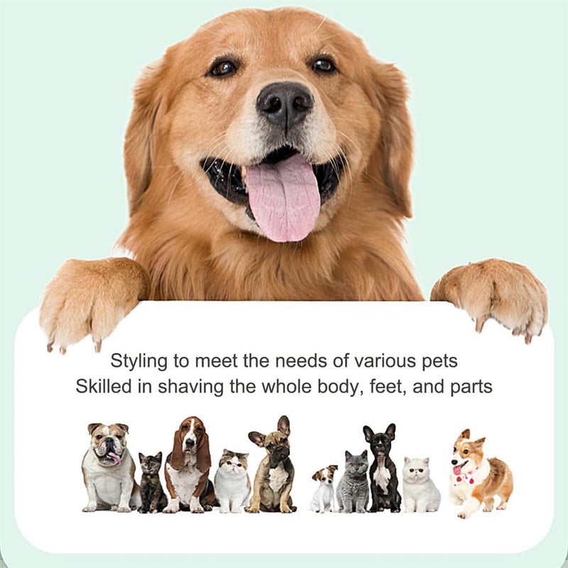 مكينة حلاقة مخالب الكلاب، أداة تجميل كهربائية للحيوانات الأليفة للمخالب، الوجه، المخالب والأذنين، مقصات شعر هادئة للكلاب، القطط، والحيوانات الأليفة الصغيرة - Image 3