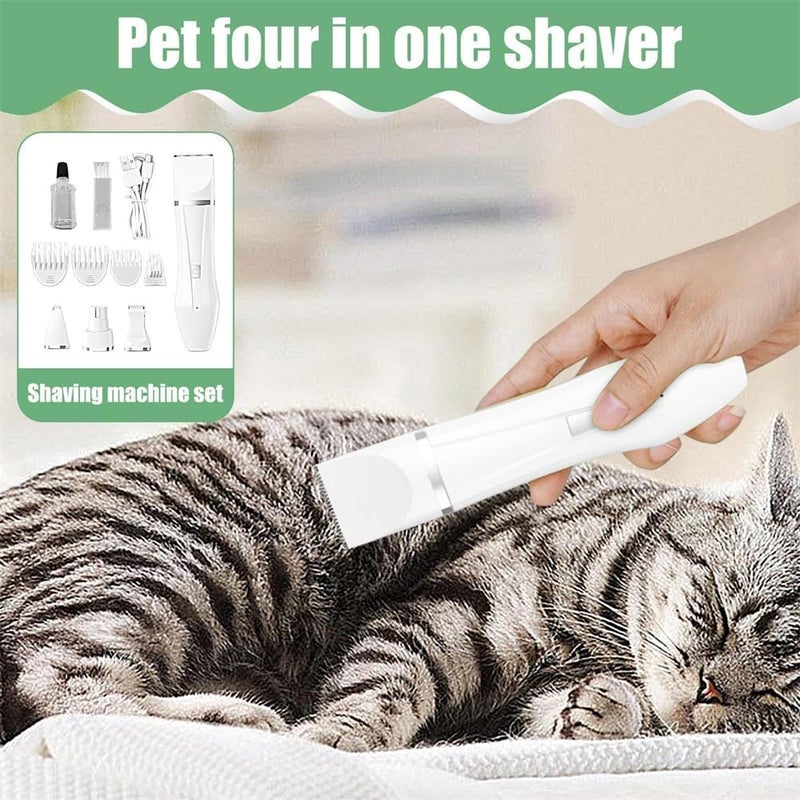 مكينة حلاقة مخالب الكلاب، أداة تجميل كهربائية للحيوانات الأليفة للمخالب، الوجه، المخالب والأذنين، مقصات شعر هادئة للكلاب، القطط، والحيوانات الأليفة الصغيرة - Image 2