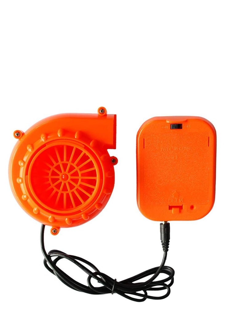 Mini Blower Fan Air Blow up USB Powered Portable Inflatable Costume for Clothing Suits Cosplay Fancy Dress Costume, Orange - Image 1