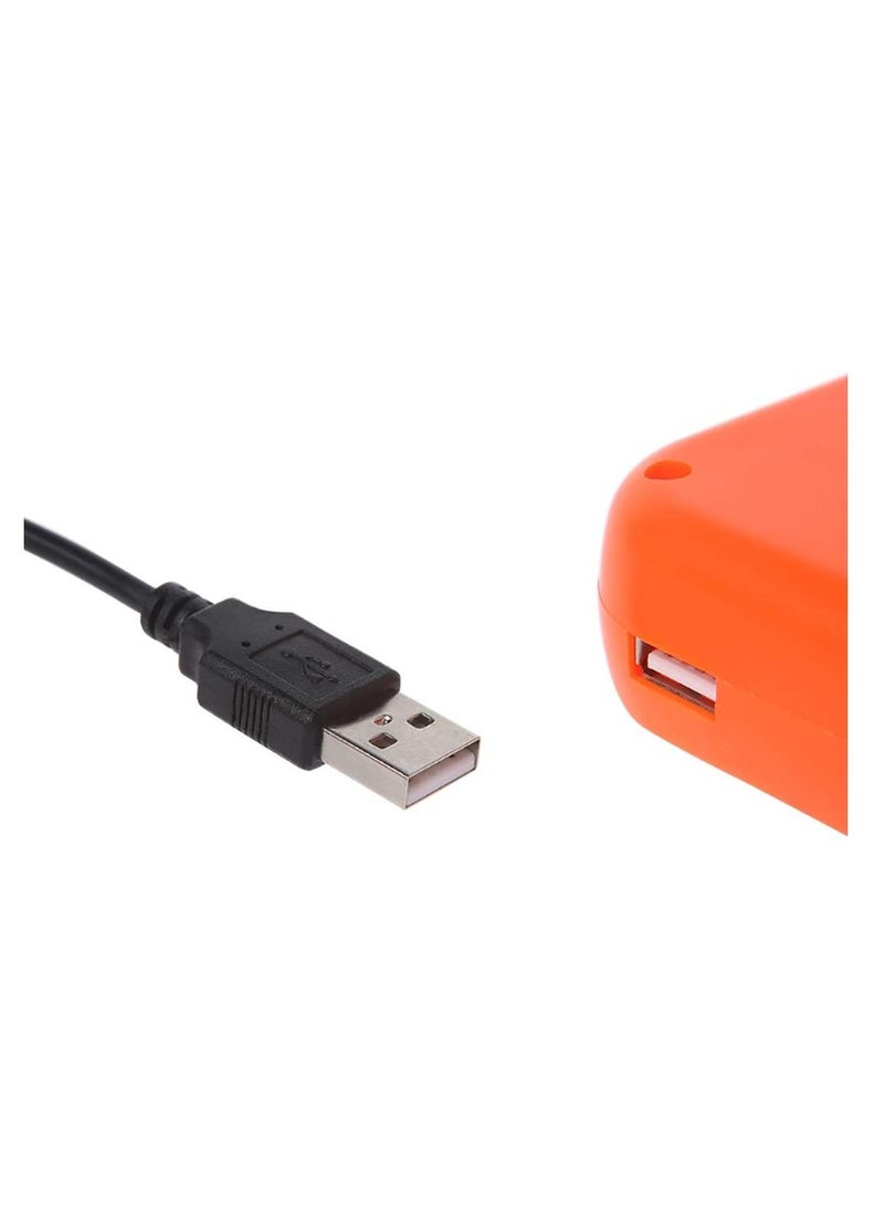 Mini Blower Fan Air Blow up USB Powered Portable Inflatable Costume for Clothing Suits Cosplay Fancy Dress Costume, Orange - Image 5