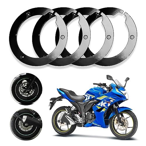 Asryd Bike Wheel Cover for 17 inch Wheel for Suzuki Gixxer & Universal Bike (Not Suitable for Dominar) Black - Image 1