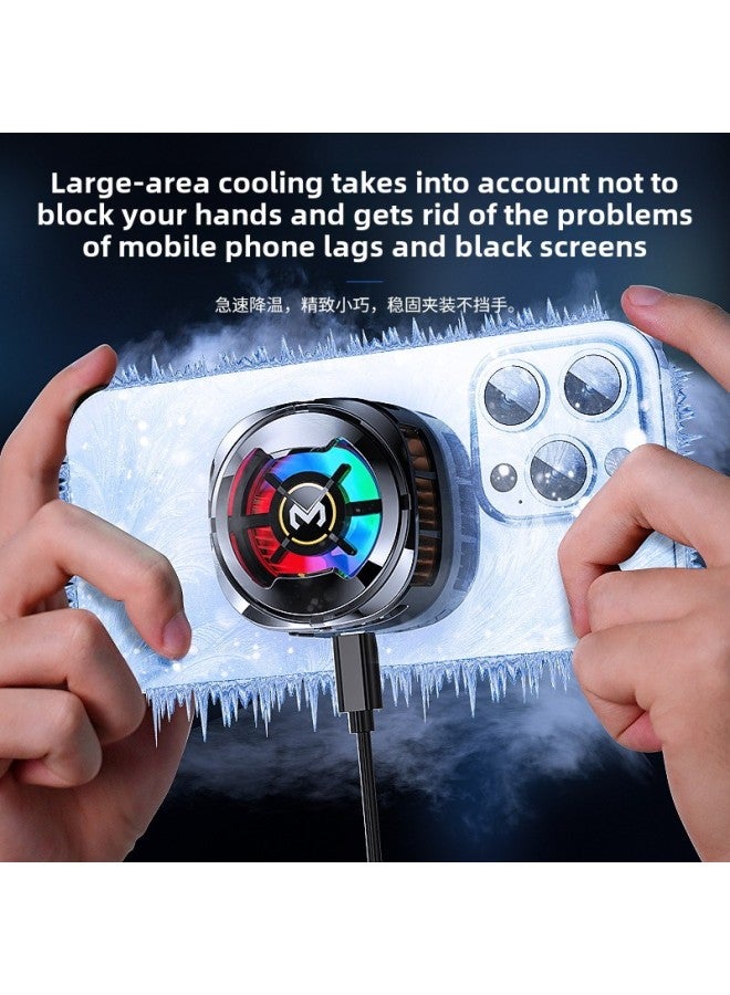 CX06-15W Icing Mobile Phone Radiator Semiconductor Cooling Plate Gear Adjustment Digital Display Magnetic Suction Back Clip Universal-Color:Cx06 Magnetic Back Clip Semiconductor Digital Display Model (no Freezing) - Image 4