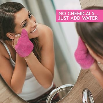 Miss Pouty Makeup Remover Cloth MISS POUTY Chemical Free Make Up Vanisher Erase Face Make Up With Just Water Pink - Image 4