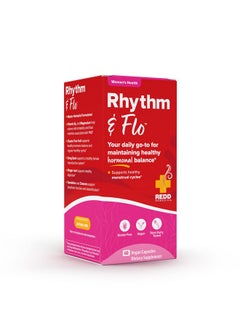 REDD REMEDIES Rhythm & Flo Supports Hormonal Balance Healthy Menstrual Cycles & Pms Relief 60 Capsules  - Image 5
