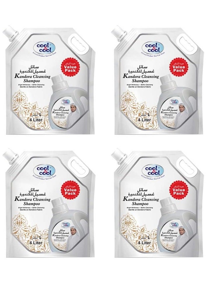 Cool & Cool Kandora Cleansing Shampoo 4 x 4L - Image 1