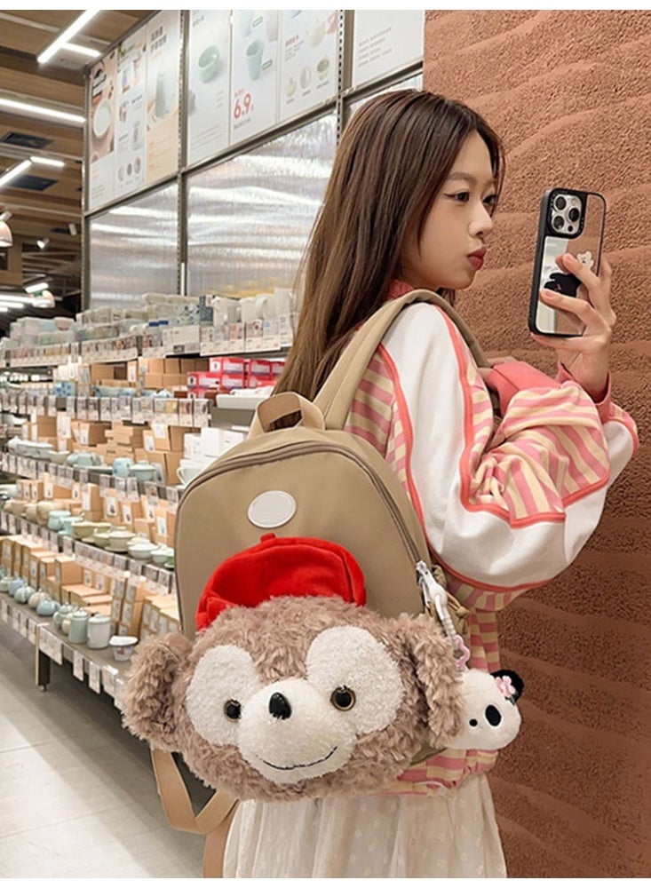 JCB CHIC حقيبة ظهر كبيرة السعة برسوم كرتونية لطيفة، حقيبة مدرسية بحزام قابل للتعديل، حقيبة مدرسية متينة، حقيبة سفر للطلاب - Image 1