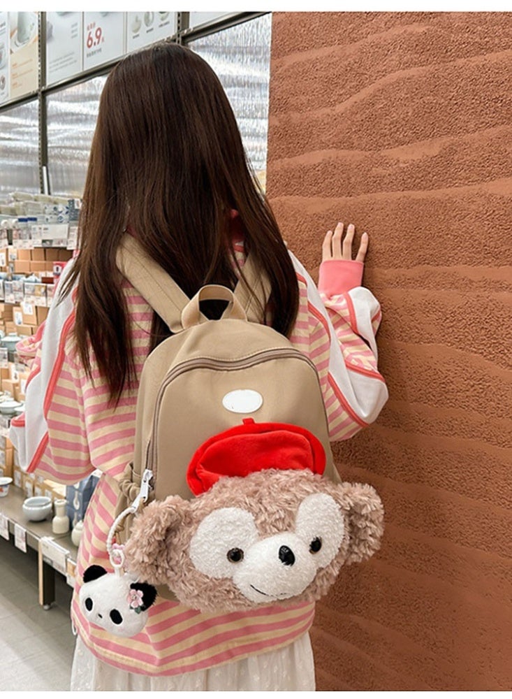 JCB CHIC حقيبة ظهر كبيرة السعة برسوم كرتونية لطيفة، حقيبة مدرسية بحزام قابل للتعديل، حقيبة مدرسية متينة، حقيبة سفر للطلاب - Image 2