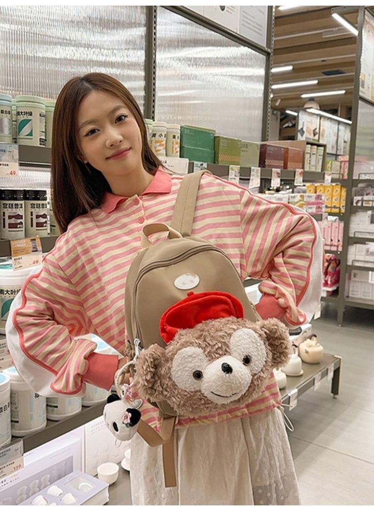 JCB CHIC حقيبة ظهر كبيرة السعة برسوم كرتونية لطيفة، حقيبة مدرسية بحزام قابل للتعديل، حقيبة مدرسية متينة، حقيبة سفر للطلاب - Image 3