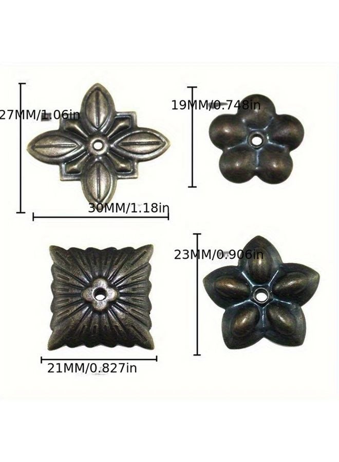 Antique Brass Upholstery Nails 30PCS 19MM Decorative Tack Studs For Wooden Box Jewelry Chest - Image 4