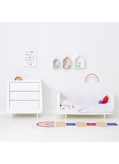 Snuz Reversible Duvet And Pillow Set, 100% Cotton Fits Most Cot Size Duvets, Toddler/ Kids, Suitable From 12 Months And Above, Colourspots, Dimension - Duvet Cover 120X100Cm, Pillowcase 40X60Cm  - Image 3