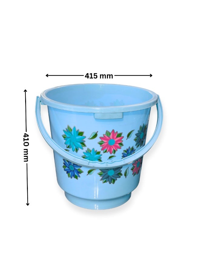 SNH Bathroom Set | 5 Pcs Plastic Bath Accessories | Water Bucket, Bath Tub, Bath Mug, Bath Seat, Storage Basket Stand | Durable Household Bathroom Organizer Essentials Pack - Image 3