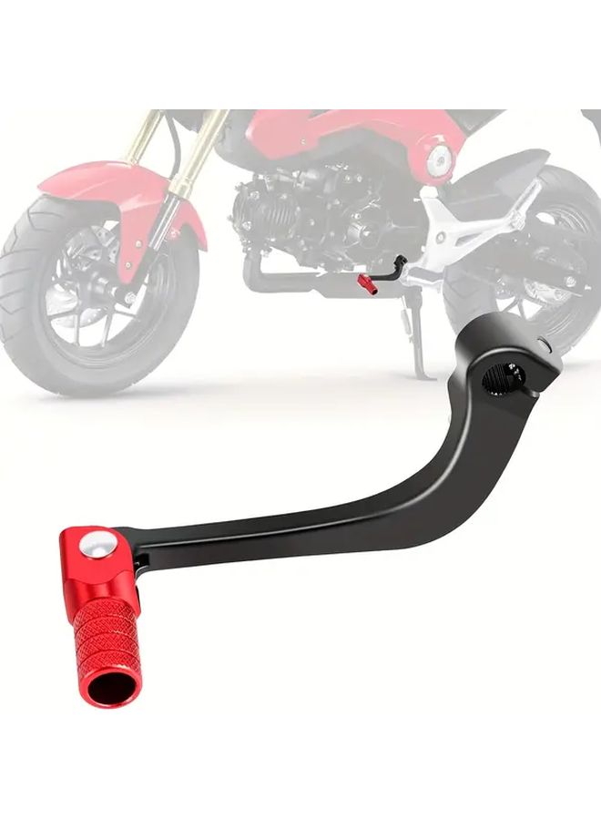 رافعة تغيير التروس القابلة للطي من نوع CNC لدراجة MSX125 Grom من 2013 إلى 2024، باللون الأحمر، بناء متين، إكسسوارات للقيادة على الطرق الوعرة، رافعة تغيير دقيقة يدوية. - Image 1