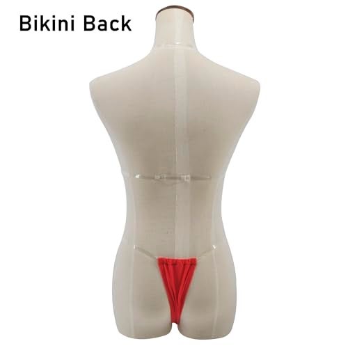 SHERRYLO Micro Thong Bikini Clear Straps Cheeky Brazilian Thongs Bikinis Swimsuit for Women Sexy No Tan Line String Bathing Suit - Image 4