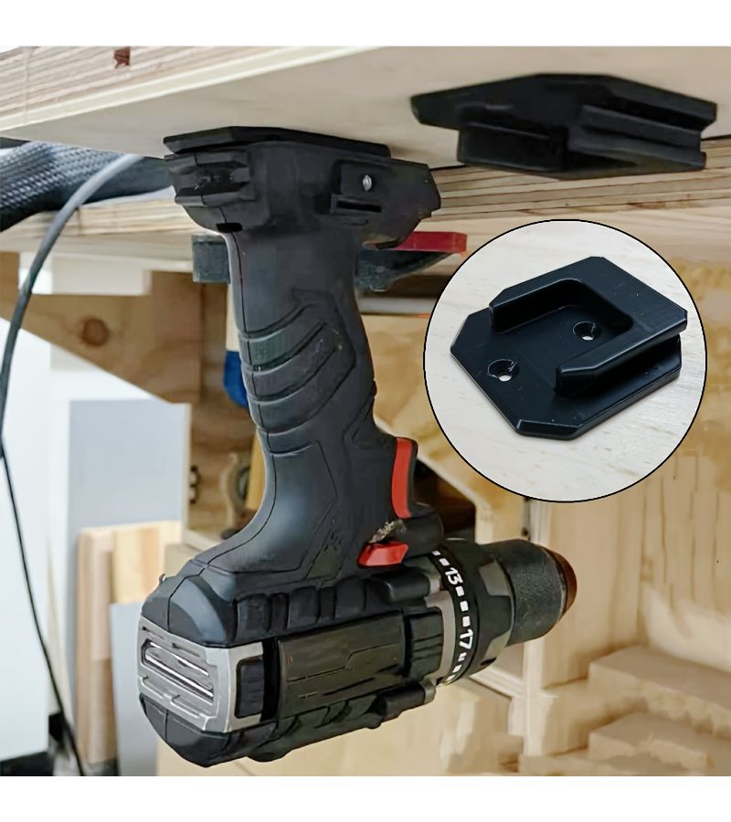 Black Wall Mount Tool Storage Bracket for Workshop Garage V20 - Image 4