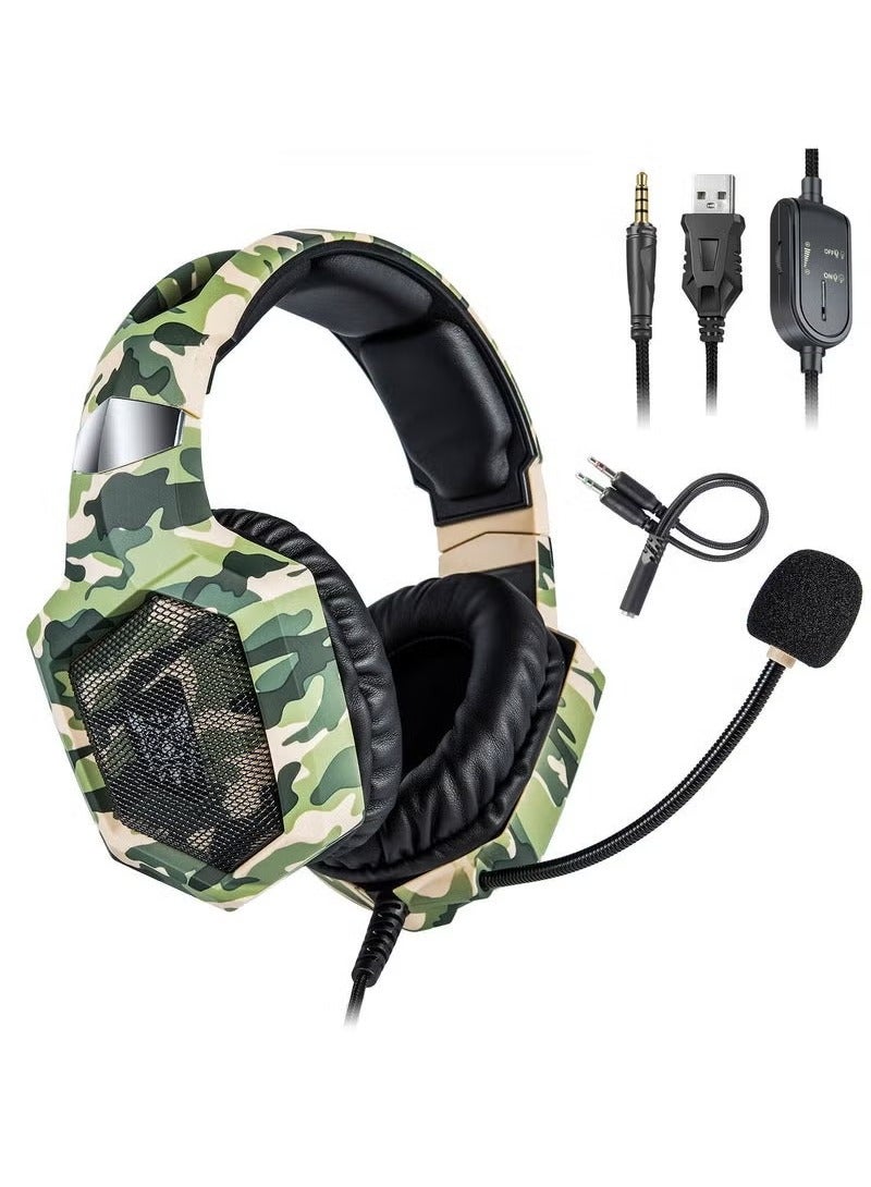 onikuma K8 Stereo Wired Over-Ear Gaming Headphones with Mic – Comfortable Noise-Cancelling Headset for PS4, PS5, Xbox One, Xbox Series X/S, Nintendo Switch, PC – High-Quality Sound, Clear Voice Communication, Adjustable Fit, Ideal for Gaming and Streaming - Image 5