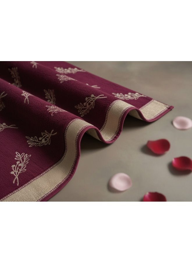 توالا منشفة حمام قطنية كستنائية ٧٠*١٤٠ - Image 4