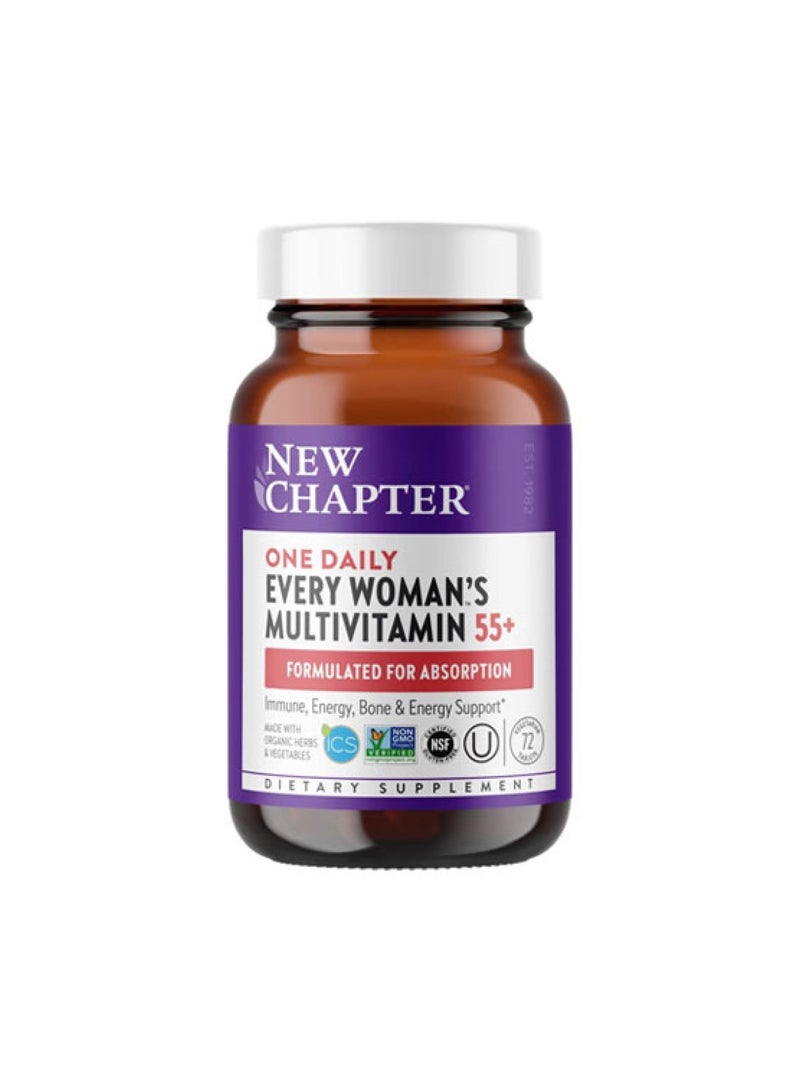 New Chapter Every Woman’s One Daily 55+ Multivitamin – 72 Tablets