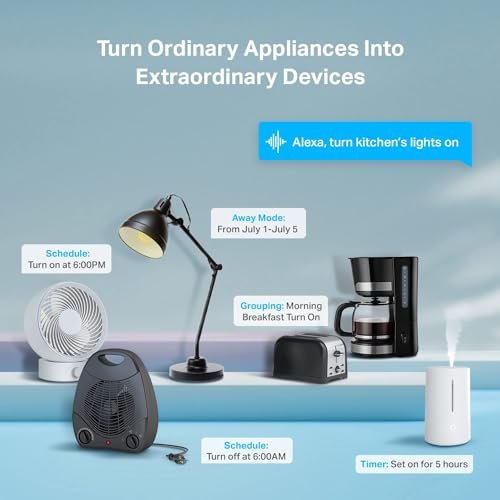 Kasa Smart Plug Ultra Mini 15A, Smart Home Wi-Fi Outlet Works with Alexa, Google Home & IFTTT, No Hub Required, UL Certified, 2.4G WiFi Only, 1-Pack(EP10), White - Image 3