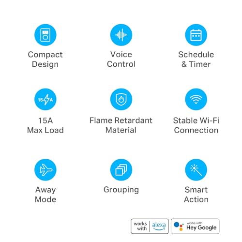 Kasa Smart Plug Ultra Mini 15A, Smart Home Wi-Fi Outlet Works with Alexa, Google Home & IFTTT, No Hub Required, UL Certified, 2.4G WiFi Only, 1-Pack(EP10), White - Image 2