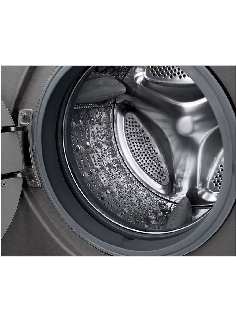 LG Digital Front Loading Washing Machine With Dryer, 8 KG 8 kg F4J3TMG5P SLIVER - Image 3