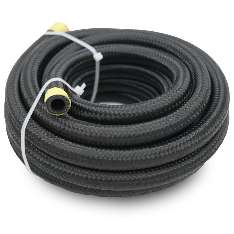 Byredio 6AN Transmission Cooler Line 6AN Fuel Line Hose 16FT Braided Push Lock Hose 500 PSI High Pressure For Automotive Fuel Systems Engines - Image 2