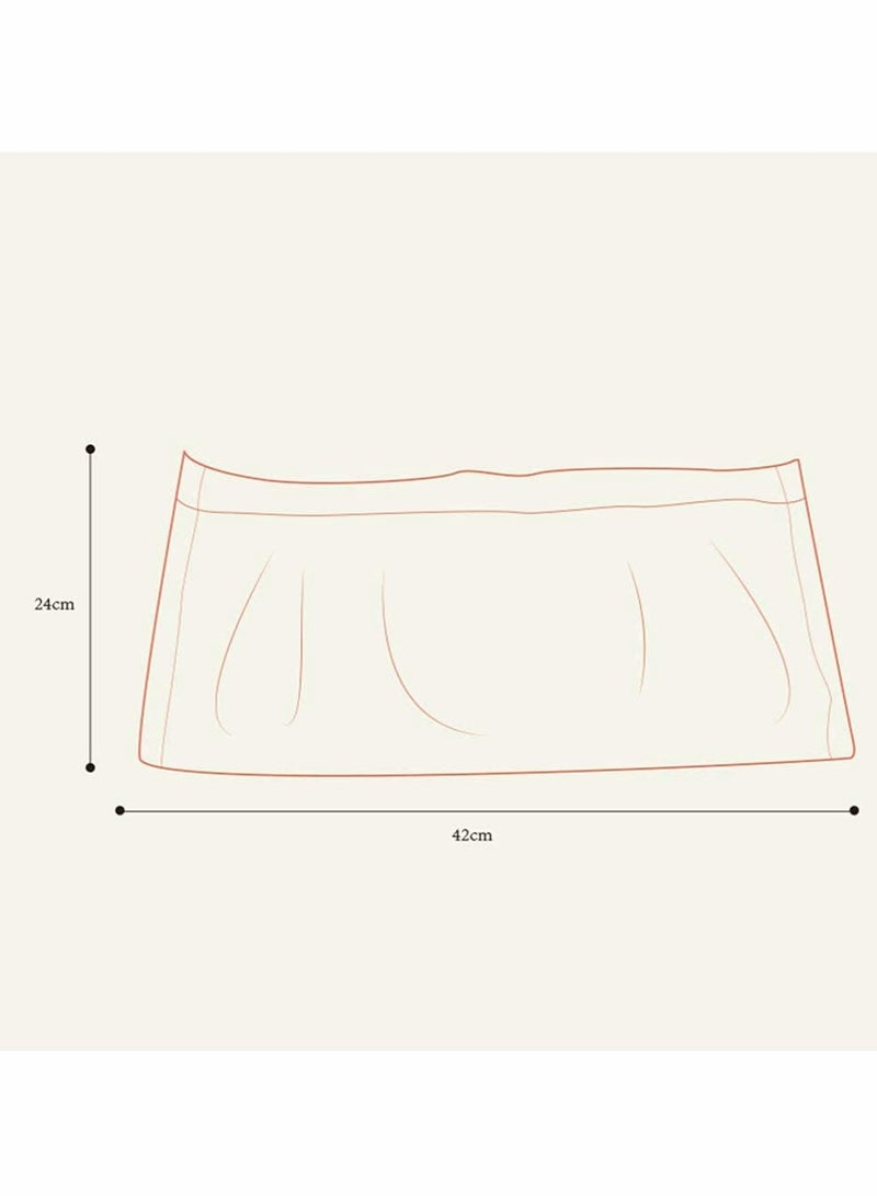 SYOSI 100 قطعة من بطانات كرسي المرحاض المحمولة مع أكياس مرحاض برباط للاستخدام مرة واحدة لمقعد تدريب الطفل على استخدام المرحاض، مقعد مرحاض عالمي للسفر، حقيبة تنظيف للأطفال الصغار والكبار والحيوانات الأليفة في الهواء الطلق - Image 5