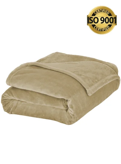 Master Home Textile Lightweight Velvet Blanket, Mora Series, 350GSM, Double Size 260 x 240 cm, Extra Soft All Season Fleece Blanket, Bed And Sofa Blanket
