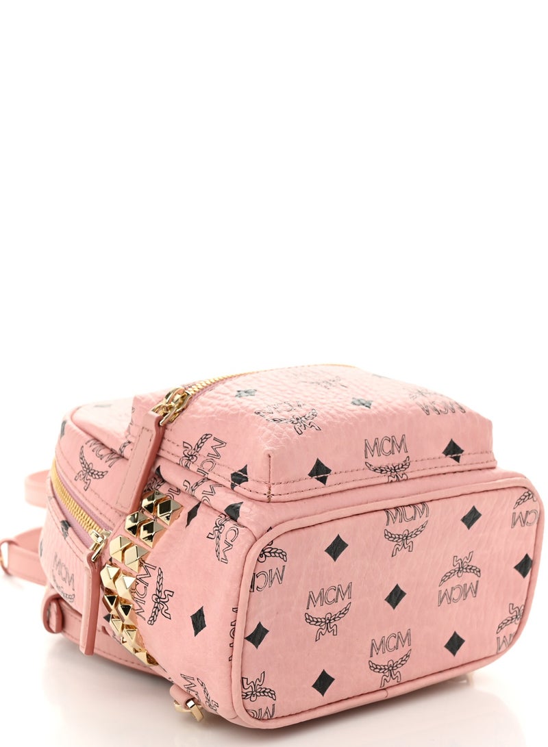 MCM Stark Bebe Boo Side Studs Backpack in Visetos - Image 2