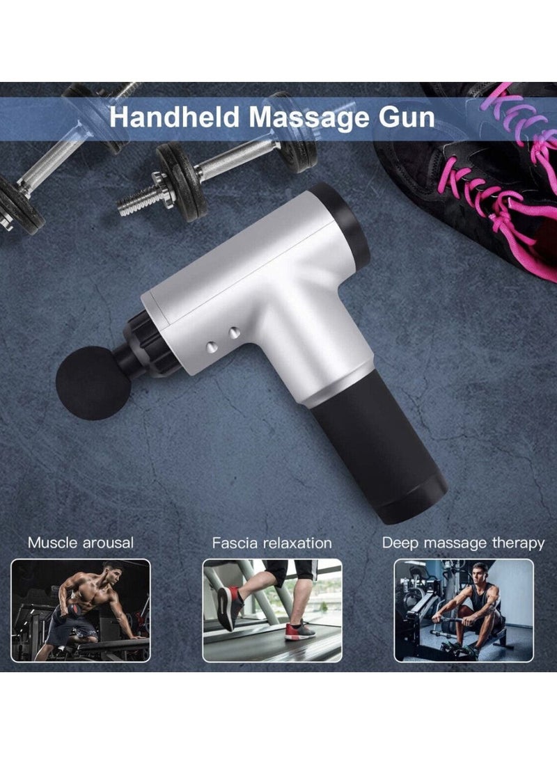 Yuwell Deep Tissue Muscle Electric Massage Gun Silver Black - Image 5