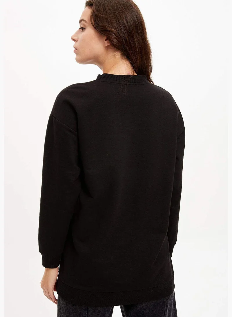 ديفاكتو Woman Regular Fit Knitted Sweat Tunic