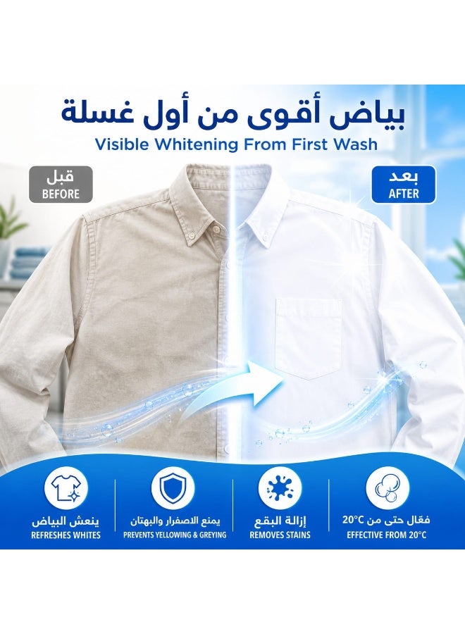 دكتور بيكمان جلو وايت ألترا، يوفر أقصى قدر من التبييض، ويزيل البقع الرمادية والاصفرار، مع مزيل للبقع، 5 × 40 جم - Image 3