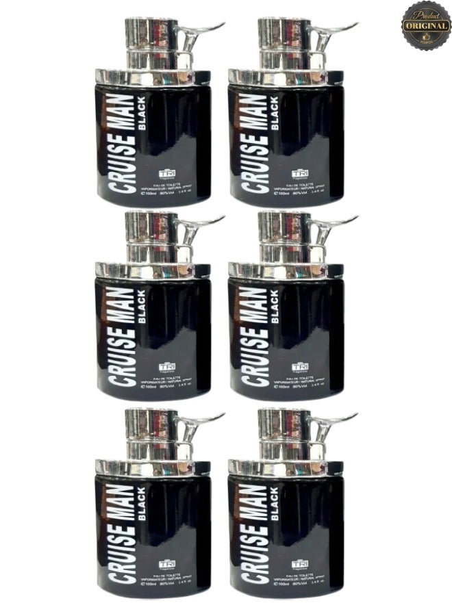 تي أر آي 6 قطع عطر كروز مان بلاك 100 مل - Image 1