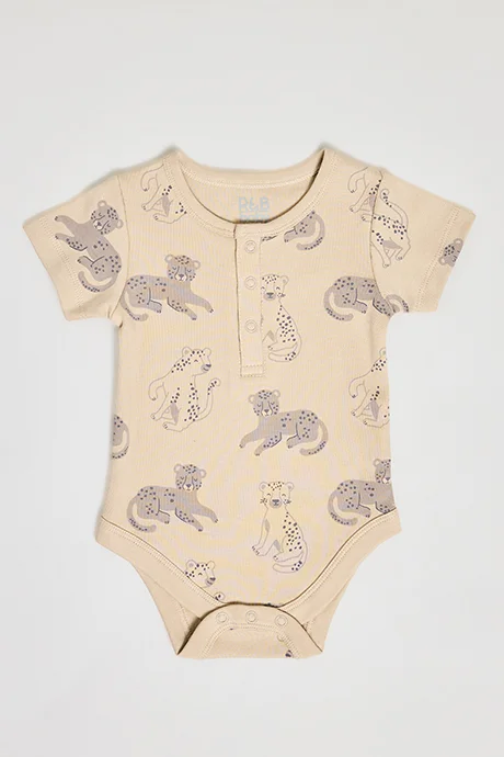 R&B 3 Pack Printed Bodysuits