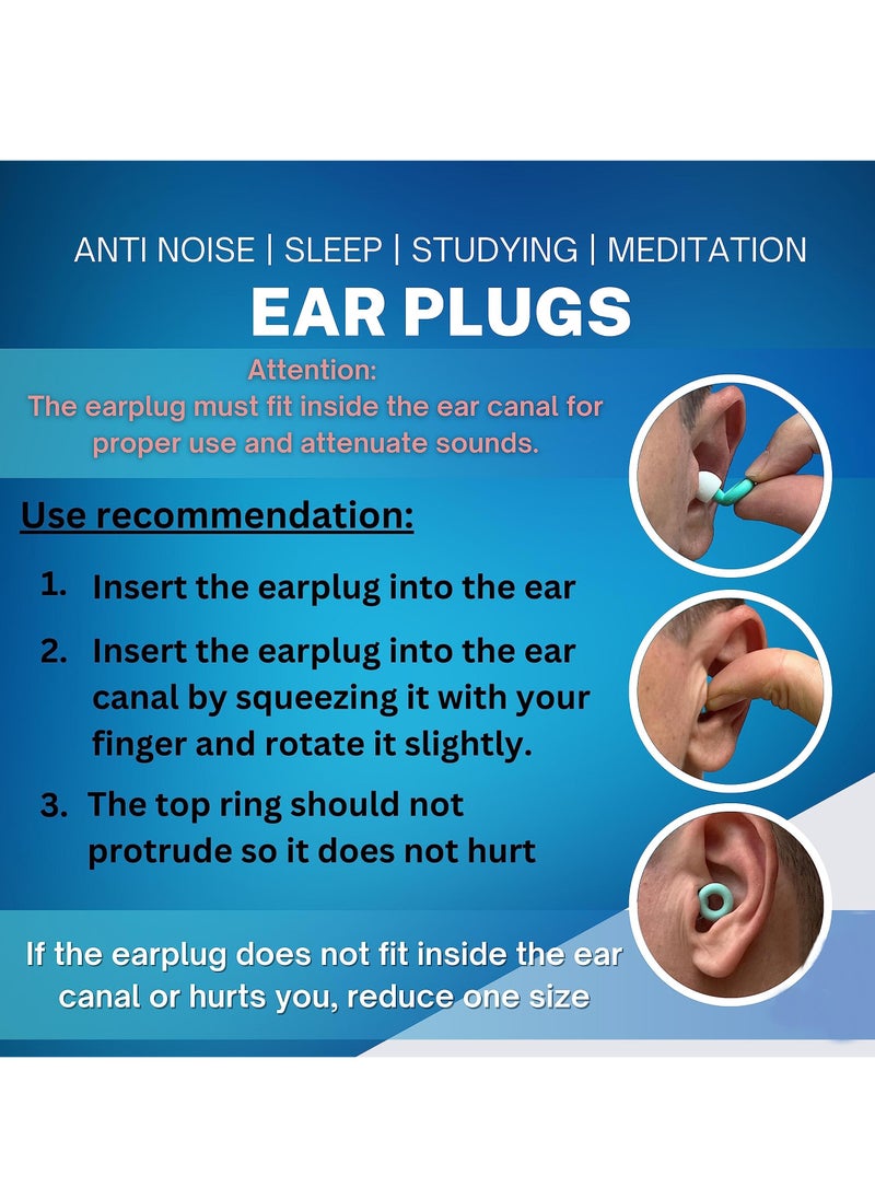 Generic - High Fidelity Ear Plugs, Unlimited Ear Plugs for Noise Reduction Earplugs, Reusable Ear Plugs for Sleeping, for Noise Reduction, Concerts, Work, Musicians (Clear) - Image 1