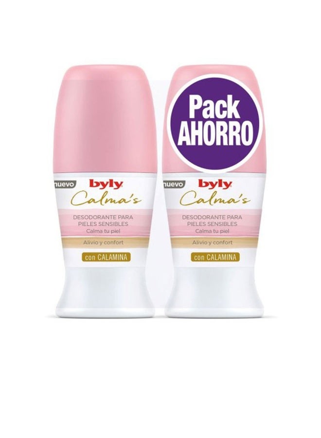 Byly Sensitive Calm Duo Deodorant Roll-On 2x50ml - Image 1