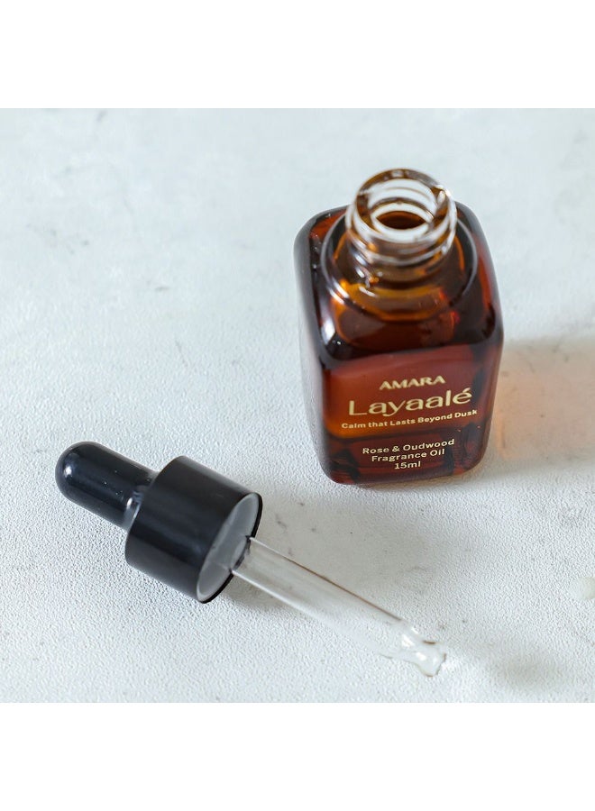 Amara Layaale (15Ml) Rose & Oudwood Fragrance Oil - Image 2