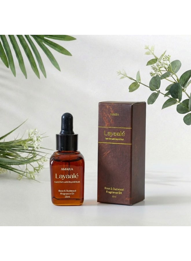 Amara Layaale (15Ml) Rose & Oudwood Fragrance Oil - Image 3