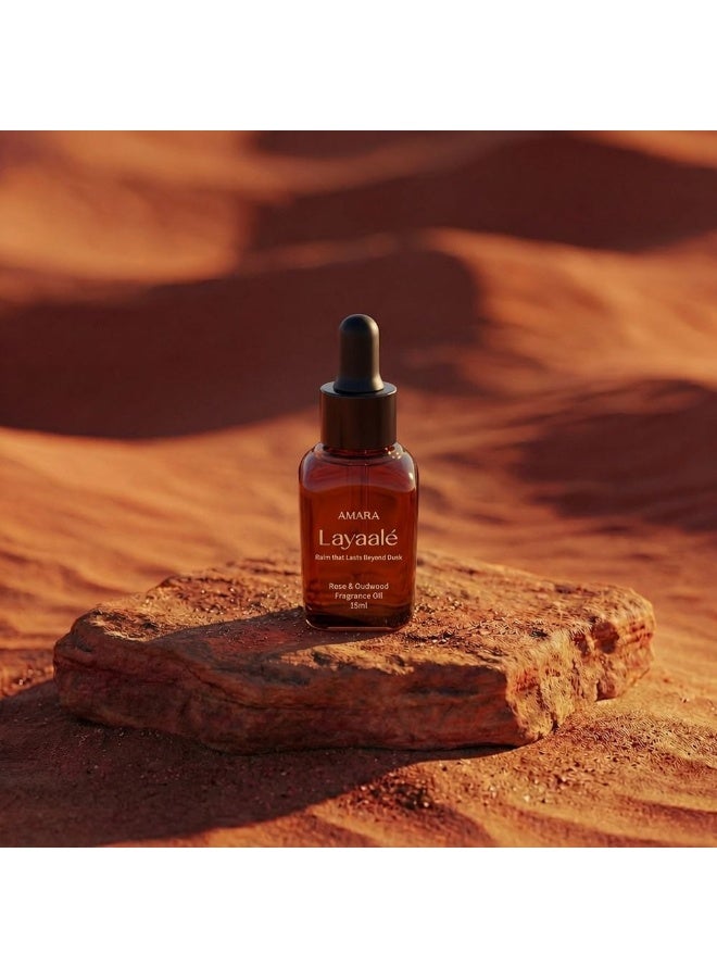 Amara Layaale (15Ml) Rose & Oudwood Fragrance Oil - Image 1
