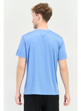 RBX Men Sportswear Fit Short Sleeves Training T-Shirt, Allure Blue  - Image 2