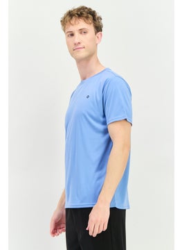RBX Men Sportswear Fit Short Sleeves Training T-Shirt, Allure Blue  - Image 4
