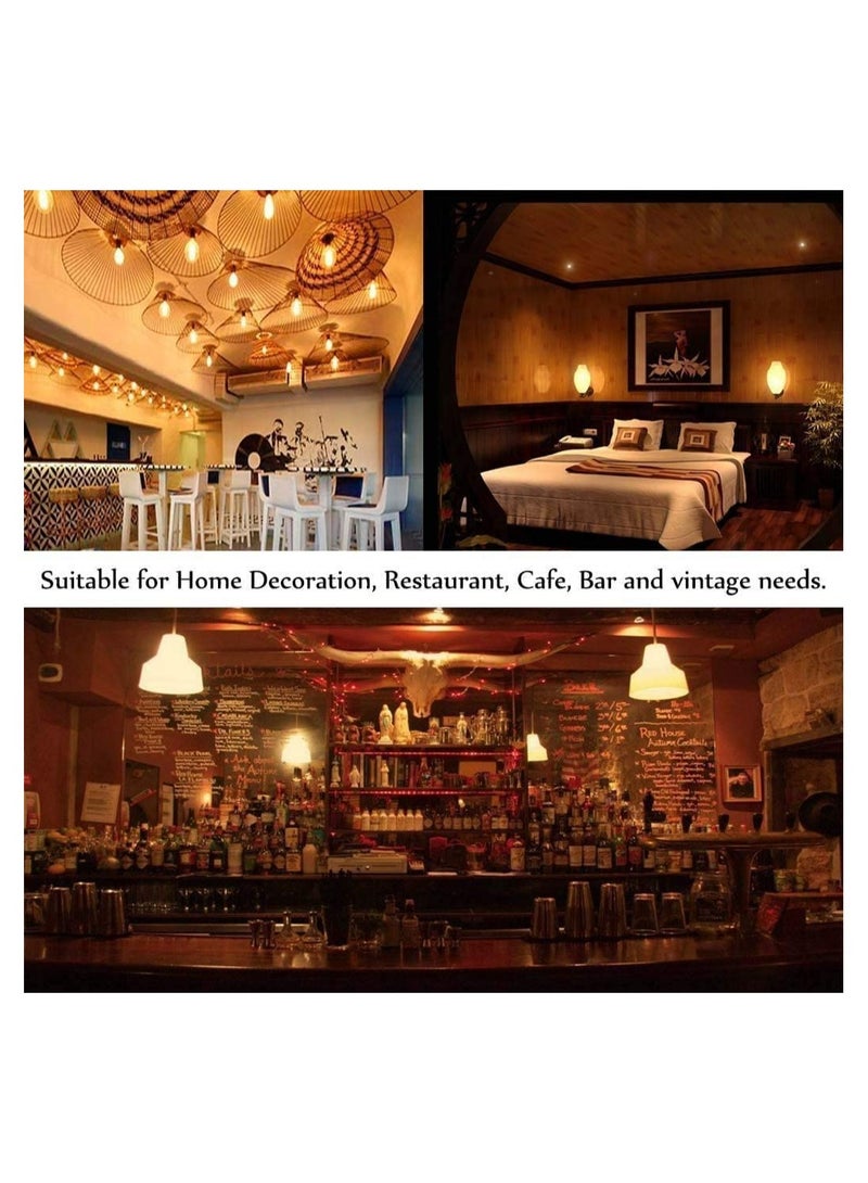 Zikra Globe LED Filament Bulb, Dimmable 3 Watt Spiral Filament G45, Gold E26 Base, Amber Glass, Soft Warm White 2200K, Edison Light Bulbs 25 Watt Equivalent, for Pendant, Chandeliers Vanity Wall (4Pcs) - Image 5