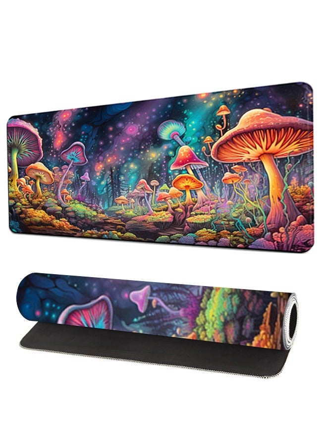 Fanski Gaming Mouse Pad Extended Large Mat Desk Pad Stitched Edges Mousepad Long Non-Slip Rubber Base Mice Pad(80x30x2CM) - Image 1