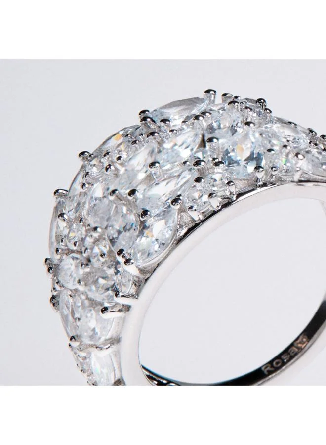 Rosato Gemma Sterling Band Ring