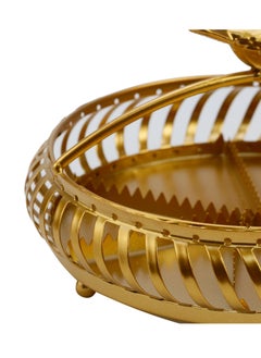 Excefore Mosquito Coil Holder, Portable Mosquito Coil Holder, Incense coils Holder with Round Handle Fireproof & Scaldproof Incense Burner for Home, Outdoor (Gold Birdcage)  - Image 2